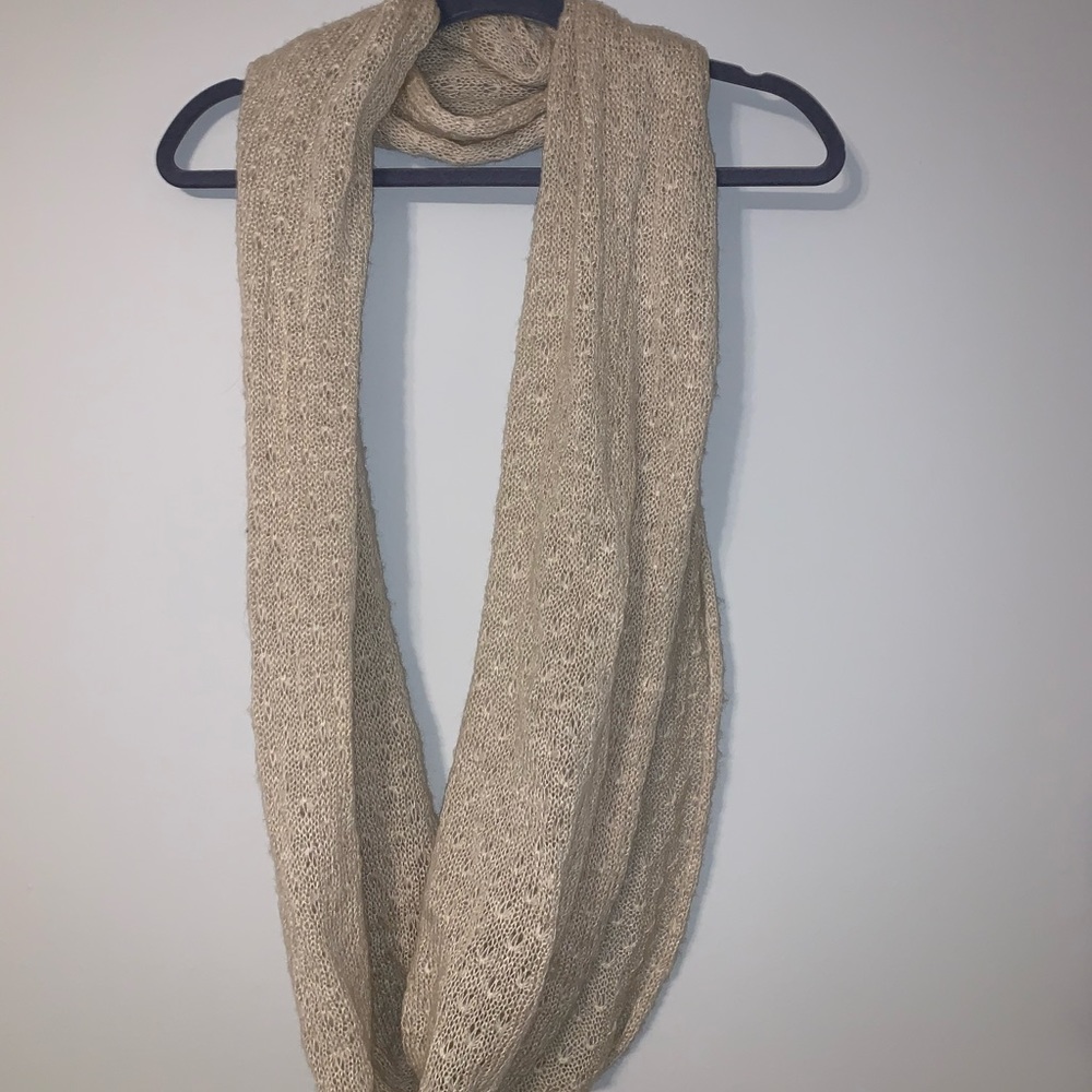 Tan infinity scarf